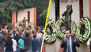Con flores y un karaoke masivo la gente toma las calles de Clavería para homenajear a José José