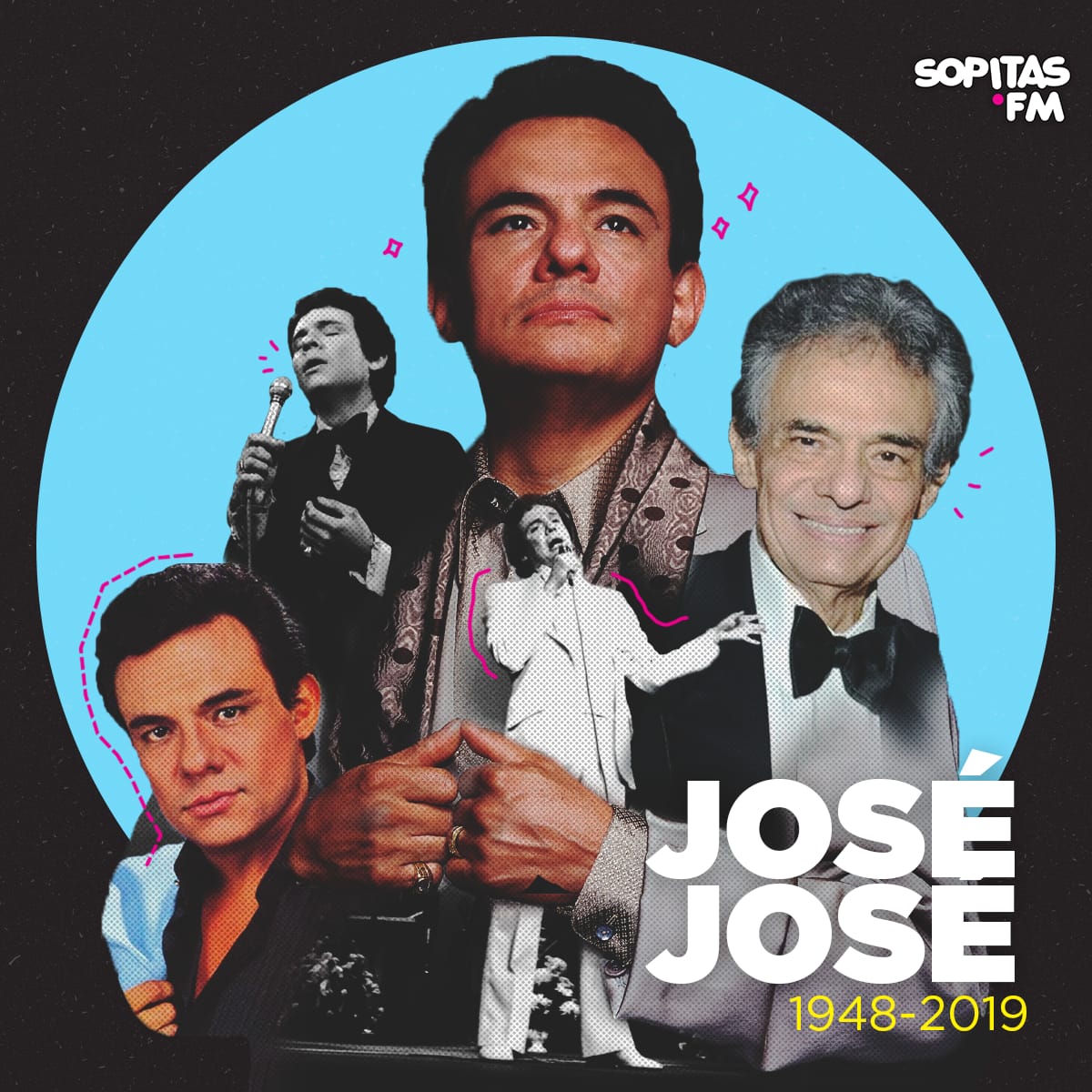 Esta es la historia de la foto de José José, Camilo Sesto, Juan Gabriel y Rocío Dúrcal