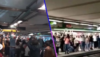 Este es mi país y esta es su gente: Usuarios hacen "la ola" en andén del Metro