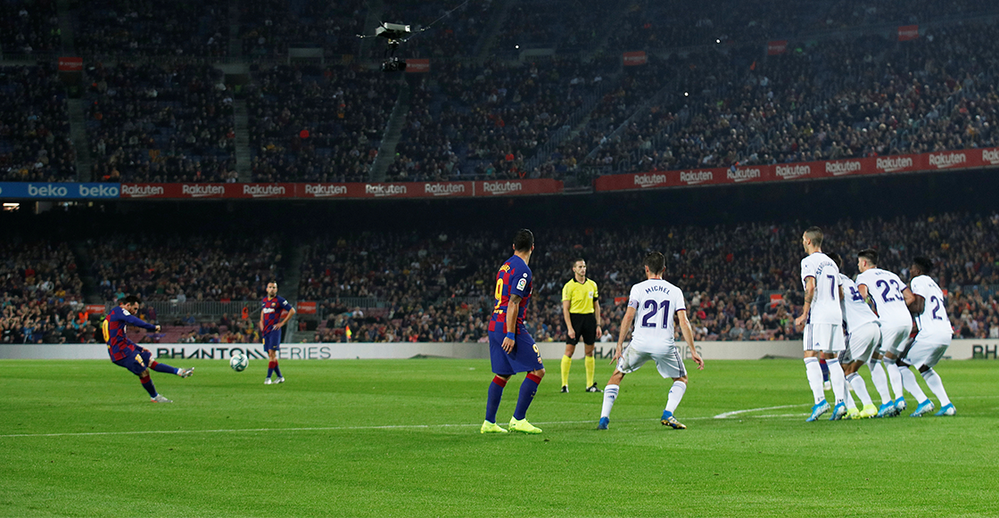 En imágenes y videos: Así fue el GOLAZO de tiro libre de Messi al Valladolid