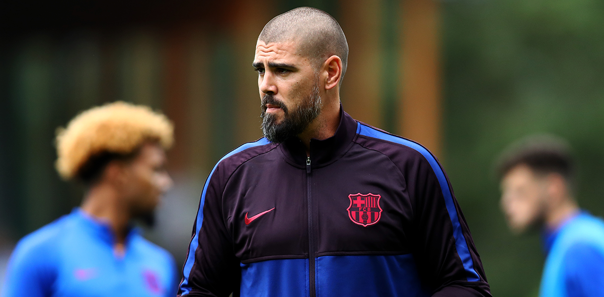 Víctor Valdés fue cesado como técnico del Juvenil A del Barcelona