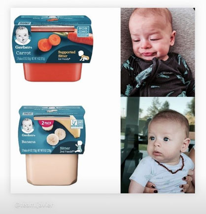 'Chicharito' compartió los mejores memes de su bebé en el #NoahChallenge 
