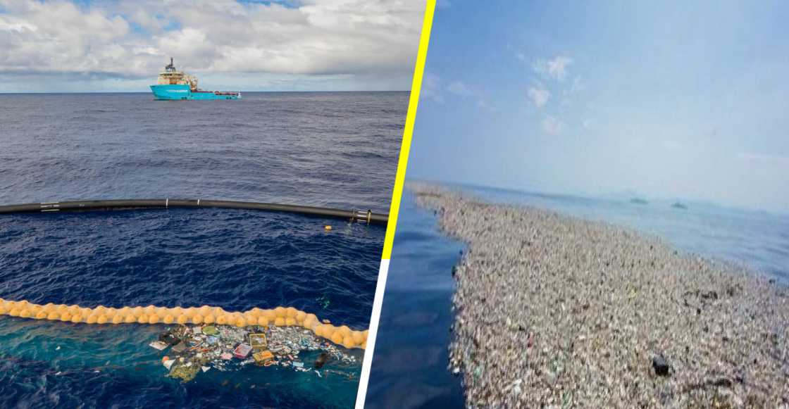 La polémica detrás del dispositivo de limpieza de plásticos en el Gran Parche de Basura del Pacífico
