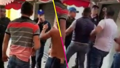 México mágico: Policías y borrachos se pelean en plena calle de la CDMX