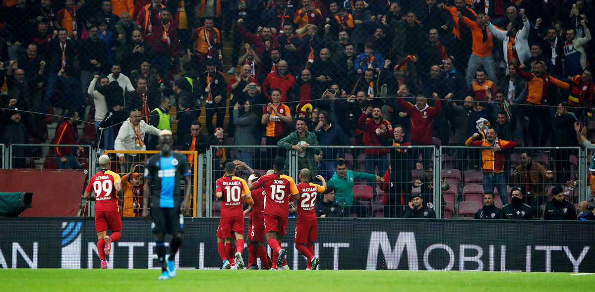 Galatasaray eliminó al Brujas, clasificó al Real Madrid y sueña con Europa League