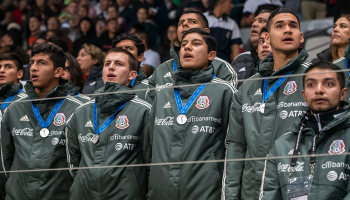 Subcampeones del Tri Sub-17 fueron homenajeados en el México vs Bermudas
