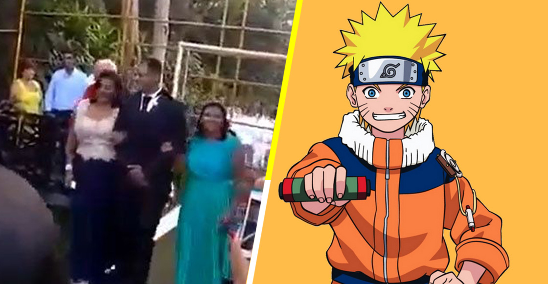 ¿Mensaje subliminal? Pareja llega al altar el día de su boda con canción sad de "Naruto"