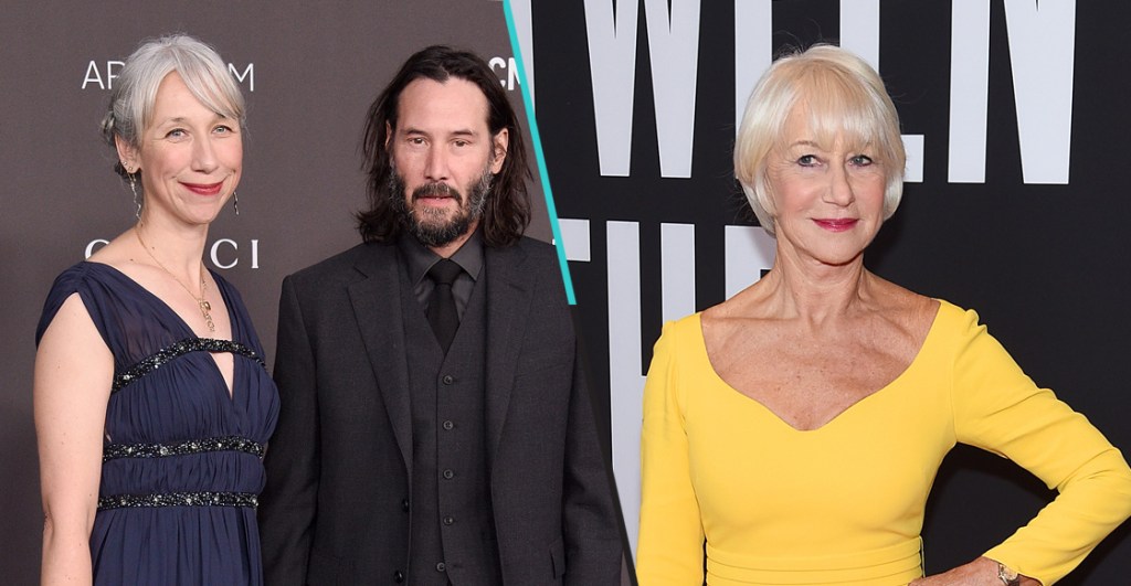 'Gracias, joven': Internet confunde a la novia de Keanu Reeves con Helen Mirren