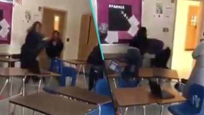 Ya no hay respeto: Alumno y maestra se agarran a golpes durante una clase