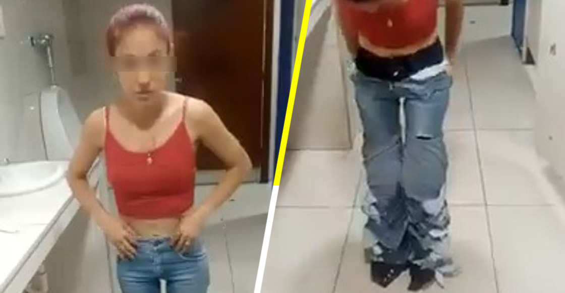 Gandallismo nivel dios: Mujer se pone ocho pares de pantalones encima para poder robárselos