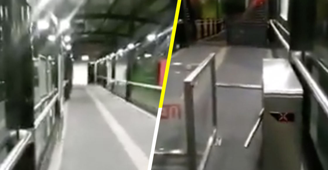 OLOV: Captan supuesto fantasma saliendo de los torniquetes del Metrobús en CDMX