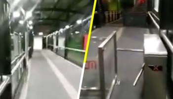OLOV: Captan supuesto fantasma saliendo de los torniquetes del Metrobús en CDMX