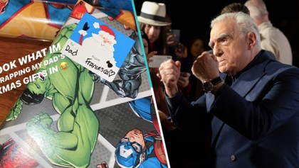 Martin Scorsese recibió regalos navideños envueltos en papel de Marvel
