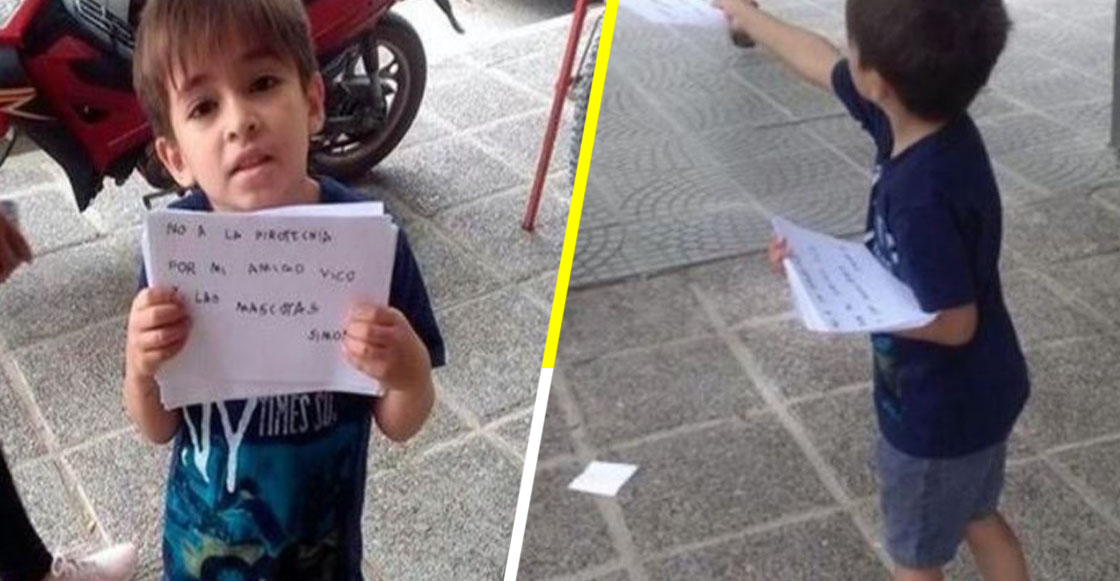¡Héroe! Niño de 6 años crea campaña contra la pirotecnia para ayudar a amigo con autismo y a las mascotas