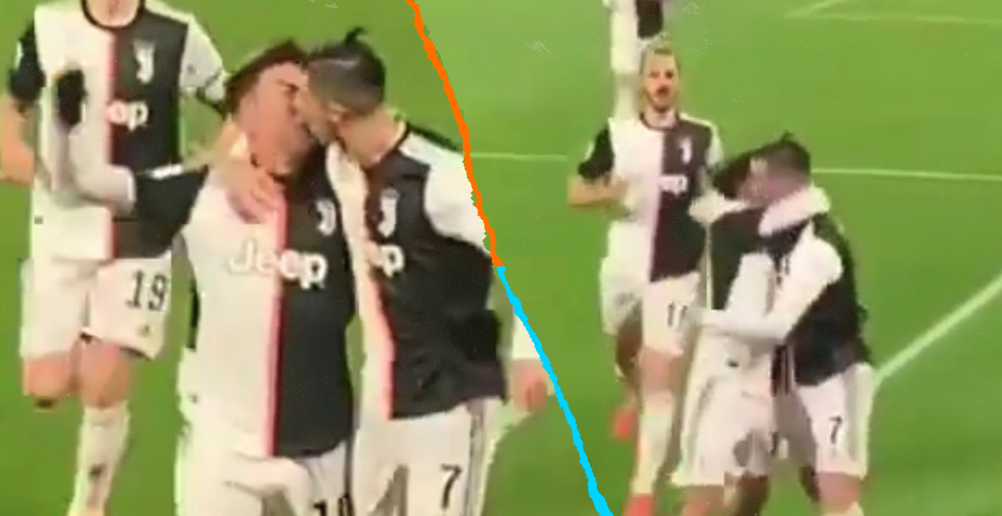 ¡Ah caray! El beso entre Cristiano Ronaldo y Dybala que se hizo viral