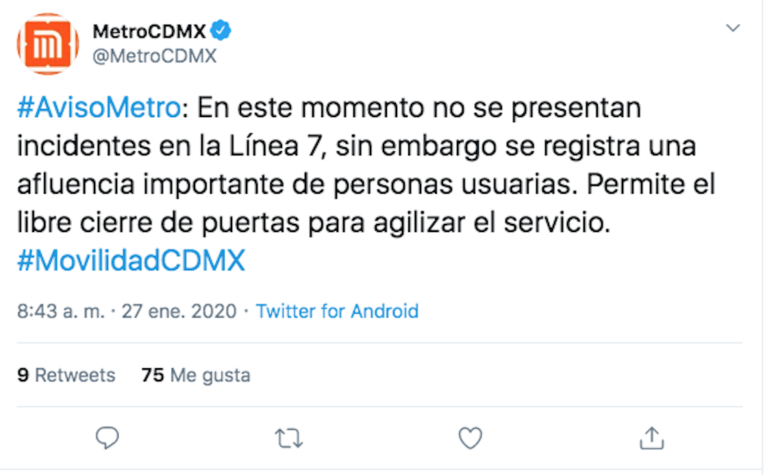 Metro-cdmx-línea-7-reporte
