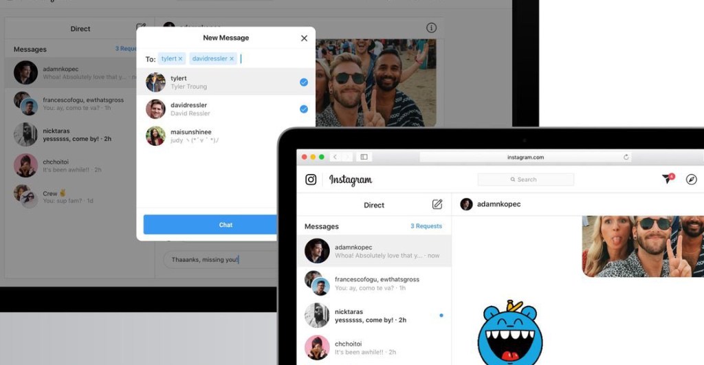 Instagram permitirá enviar mensajes privados