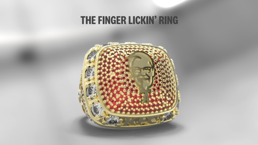 The finger lickin ring kfc super fan 01