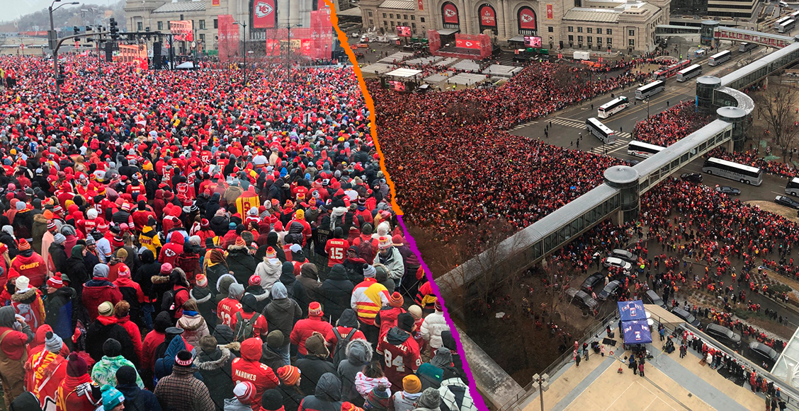 En imágenes y videos: Así se vivió el desfile de campeón de los Kansas City Chiefs