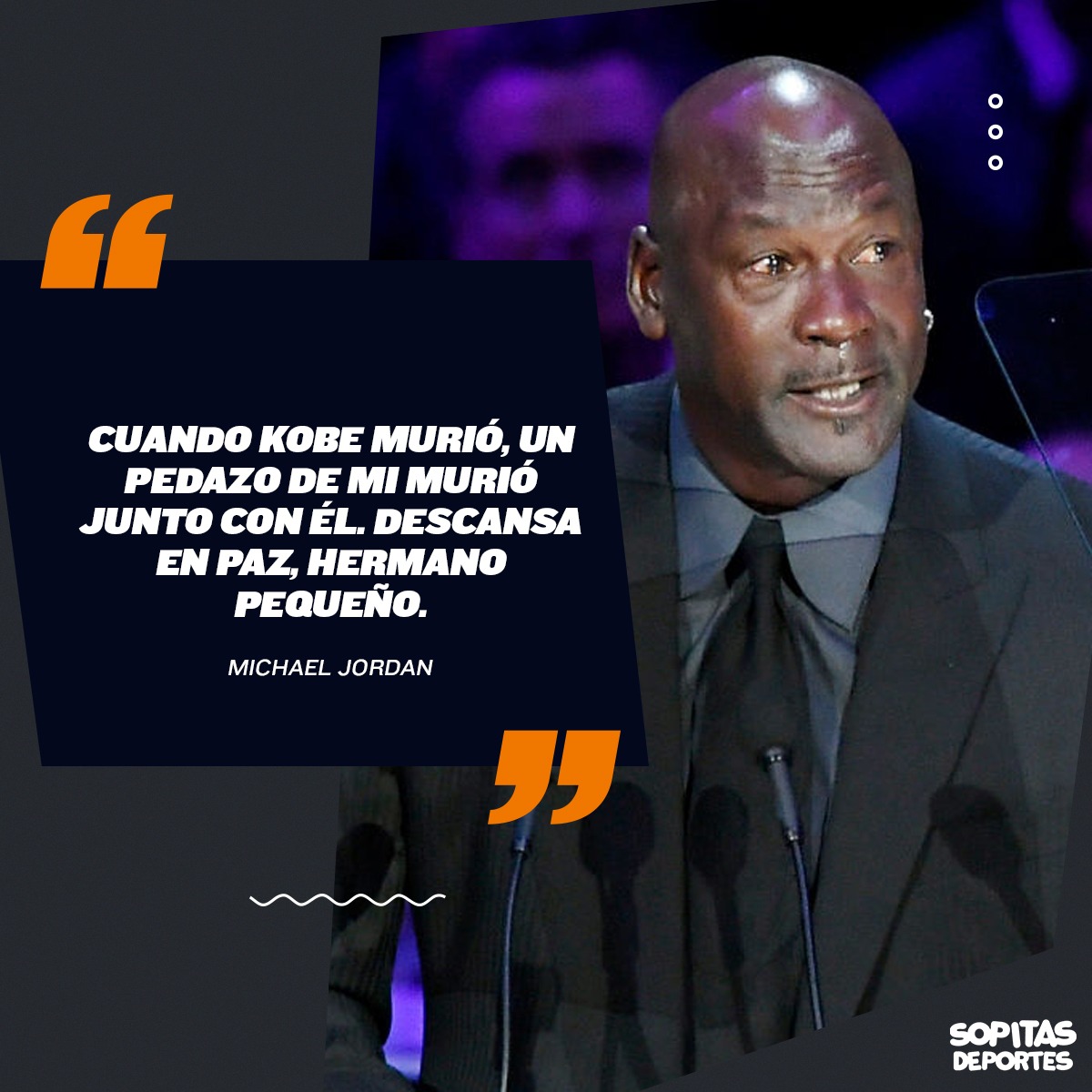 Acá te dejamos el discurso completo de Michael Jordan en el memorial a Kobe Bryant