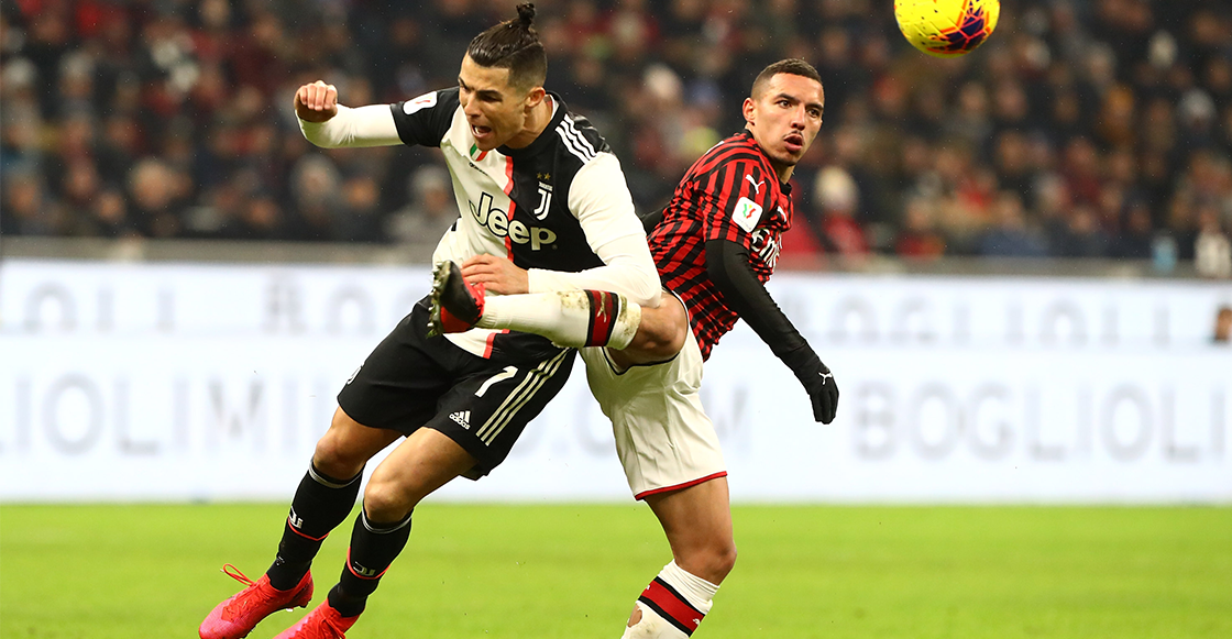 ¡Siempre tú, Cristiano! Milan y Juventus empataron en la ida de semifinales de Coppa Italia