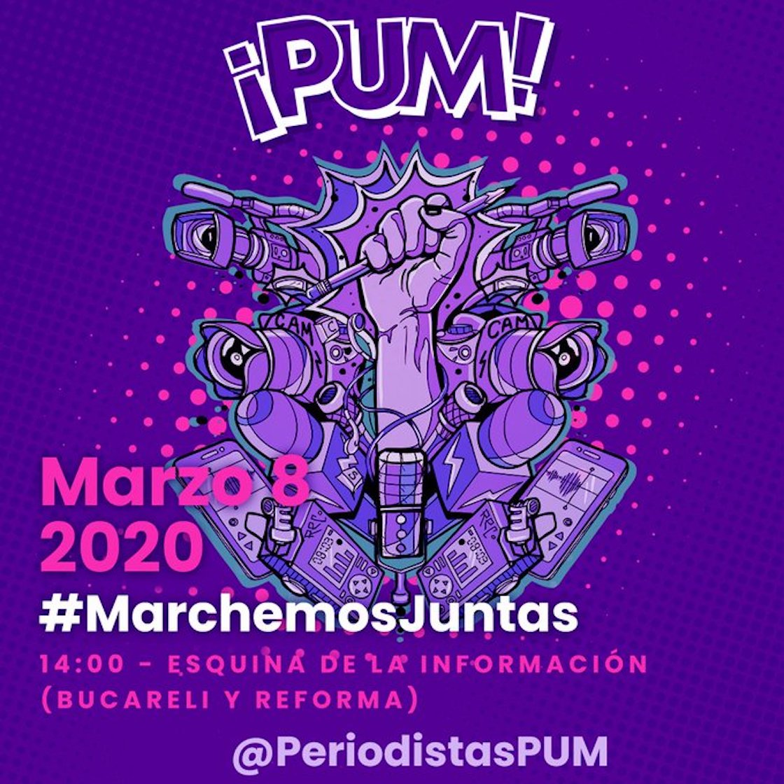 Verde, morado y rosa: Esta es la ruta, los contingentes y horarios de la marcha del 8M