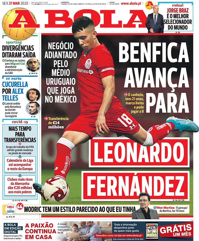 La sensación: Benfica ofrecería 14 millones de euros por Leo Fernández
