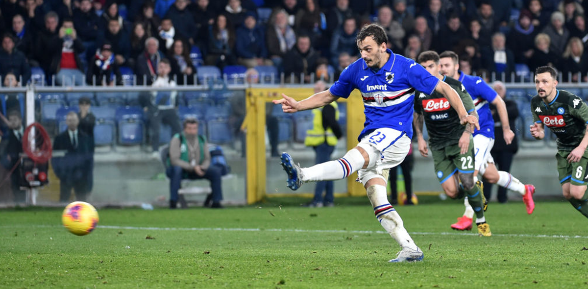Segundo en la Serie A: Manolo Gabbiadini de la Sampdoria dio positivo en coronavirus