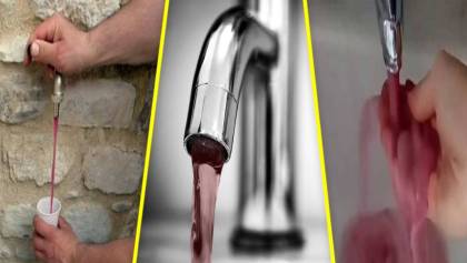 Un error en las tuberías de Italia, causa que salga vino en vez de agua