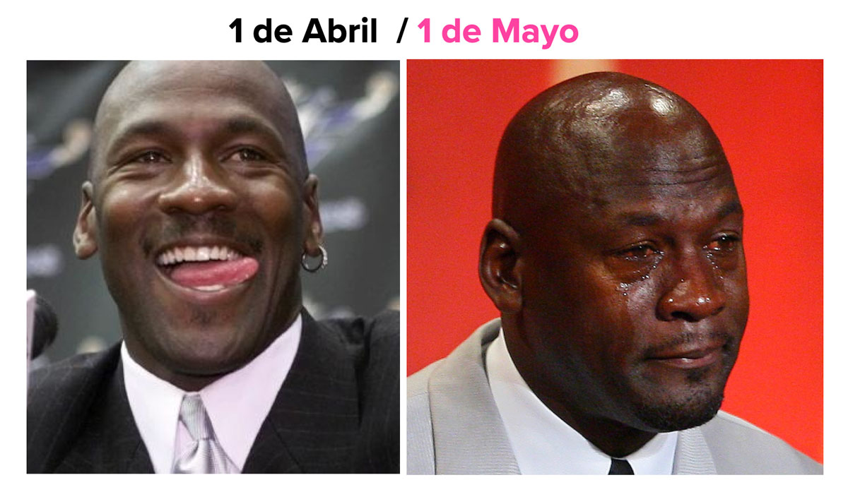 Meme de Michael Jordan en Cuarentena por Coronavirus