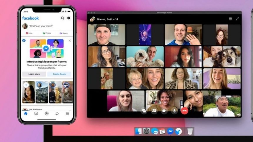 Facebook estrena Messenger Rooms para videollamadas con hasta 50 personas 