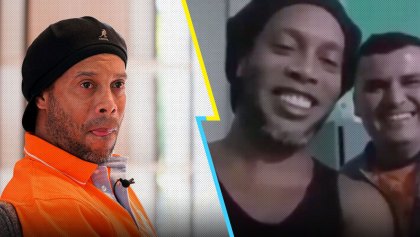 Ronaldinho presumió a Pablo, su '9' en la cárcel de Paraguay