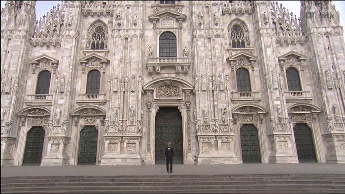 Bellísimo: Revive el concierto que Andrea Bocelli ofreció en la Catedral de Milán 