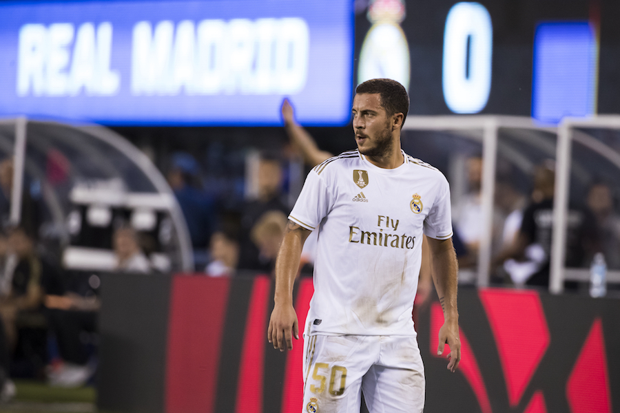 Eden Hazard a su llegada a Real Madrid