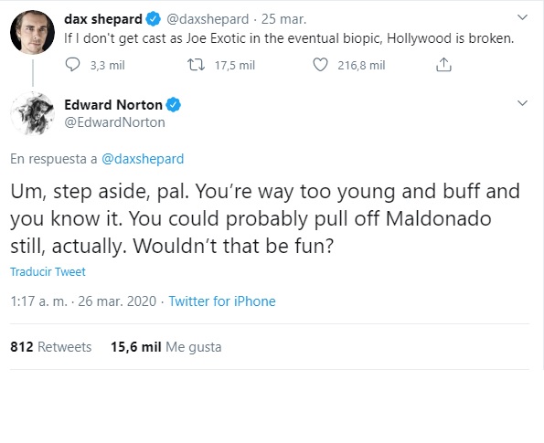 ¡Nada perdido! Joe Exotic, quiere que Brad Pitt o David Spade interpreten a ‘Tiger King’ en la adaptación para cine