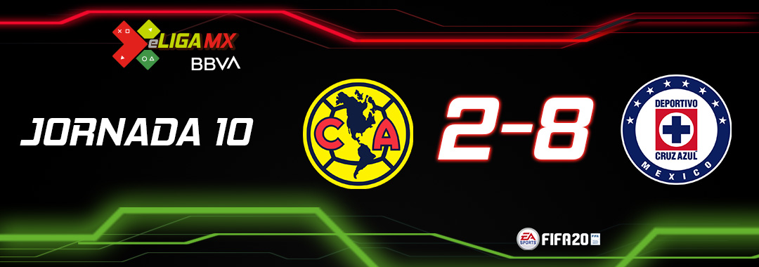¡PA-LI-ZA! Cruz Azul goleó 8-2 al América de Benedetti en la eLigaMX