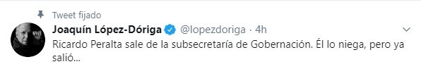 tuit López-Dóriga, Peralta