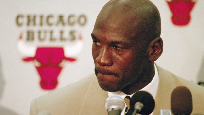 Conferencia de prensa primer retiro de Michael Jordan