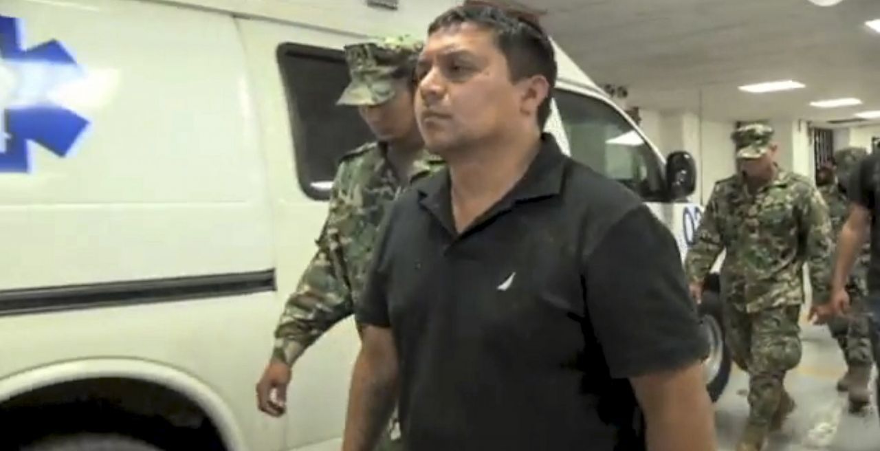 Miguel Ángel Treviño , 'El Z-40', máximo líder de la organización criminal los Zetas, durante su llegada a la SEIDO 