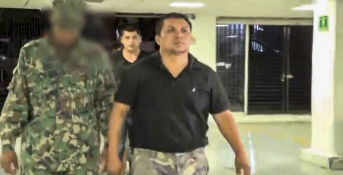 Miguel Ángel Treviño Morales, 'El Z-40', máximo líder de la organización criminal los Zetas, durante su llegada a la SEIDO