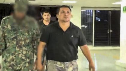 Miguel Ángel Treviño Morales, 'El Z-40', máximo líder de la organización criminal los Zetas, durante su llegada a la SEIDO