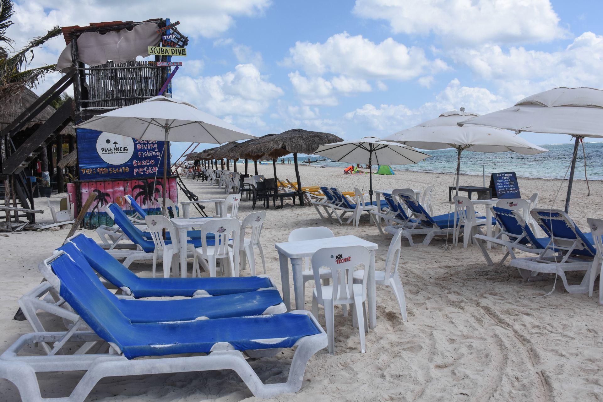 PUERTO MORELOS, QUINTANA ROO, Las playas lucen semi vacías en este destino turístico.