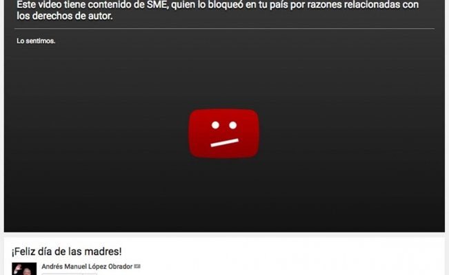 La hora sad: YouTube bloquea video donde AMLO manda felicitaciones por el 'Día de las Madres'