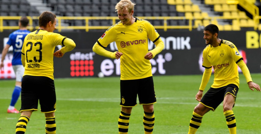Siempre Haaland: van los goles de la victoria del Dortmund sobre el Schalke en el regreso de la Bundesliga