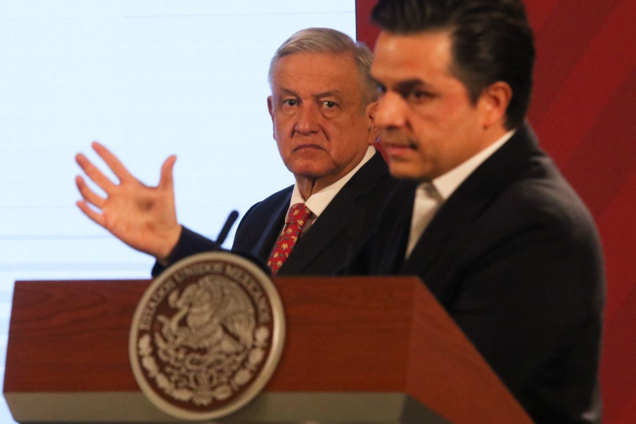 CIUDAD DE MÉXICO, 26MAYO2020.- Andrés Manuel López Obrador, Presidente de México, al inicio de la conferencia matutina en Palacio Nacional.