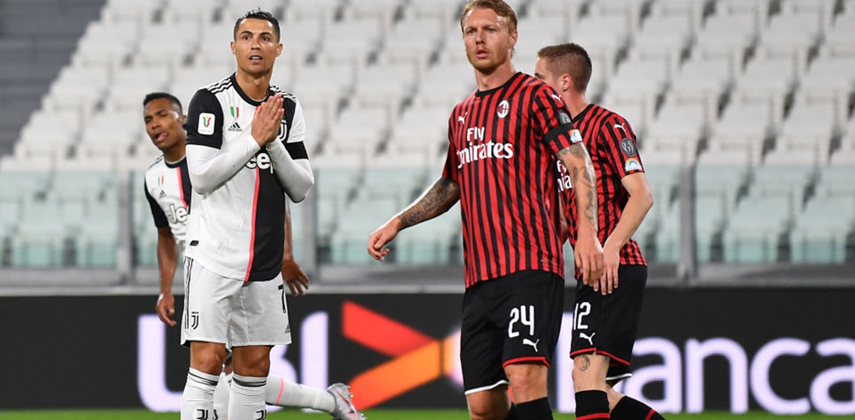 Volvió el futbol pero no los goles: Juventus eliminó al Milan de la Coppa Italia