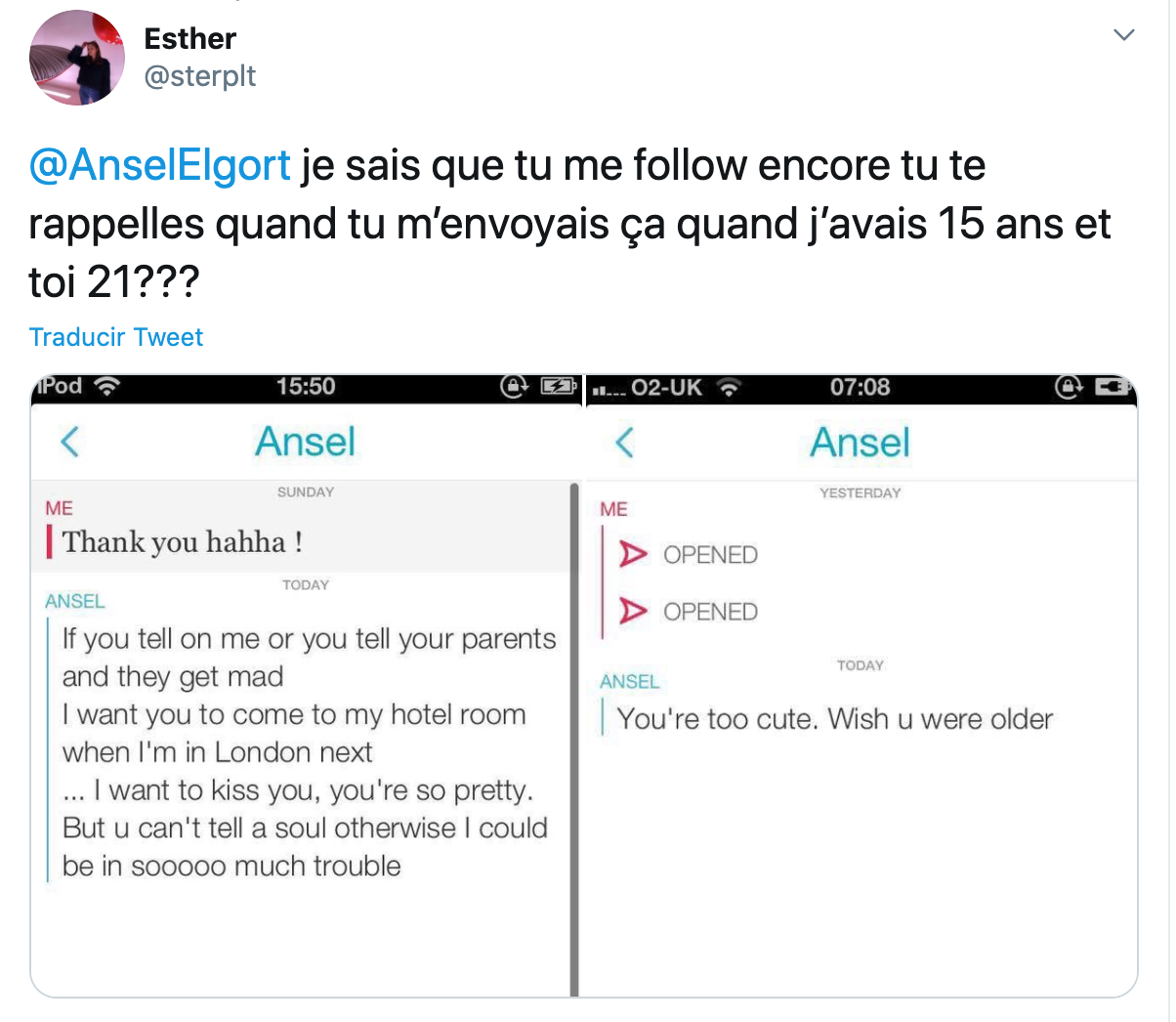 Acusan a Ansel Elgort de abusar sexualmente de una menor de edad