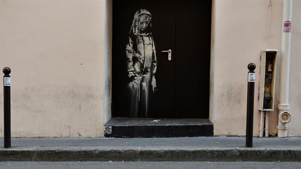 Hallan en Italia la obra robada de Banksy, dedicada a las víctimas del Bataclan