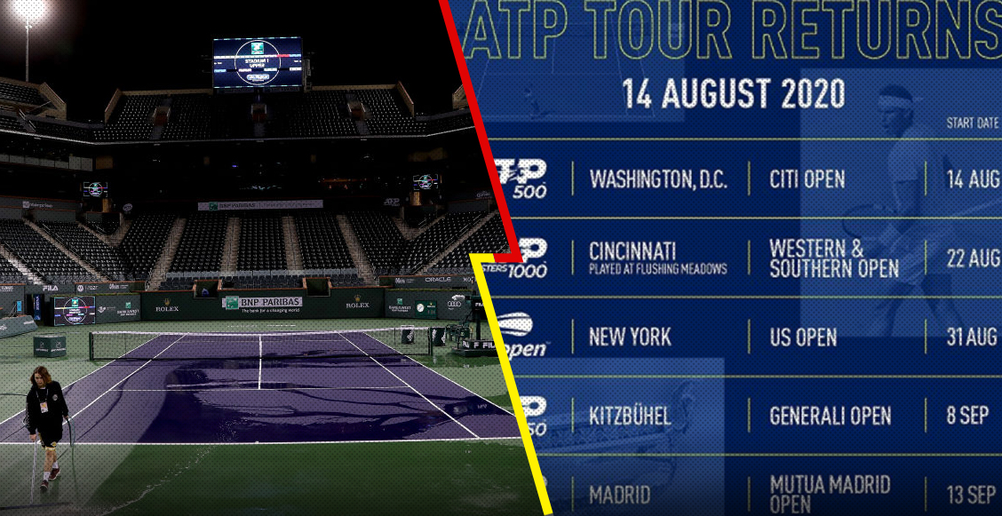Fechas y ciudades: ATP reveló su calendario provisional para el regreso del tenis