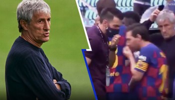Las declaraciones de Setién sobre la polémica entre Messi y su asistente